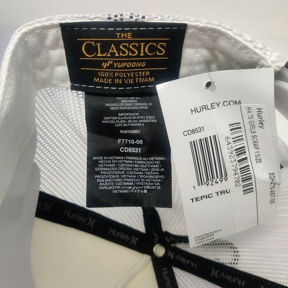 Hurley Women's Sun Mountain Trucker Hat Cap - Aqua/orange - Picture 6 of 6